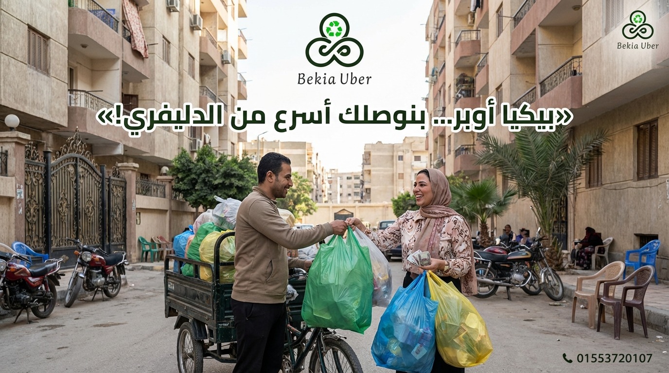 استلام المخلفات من باب المنزل